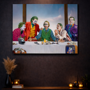 Joker’s Last Supper – Cinematic Villain Wall Art