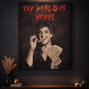The World Is Yours – Cinematic Crime Wall Art