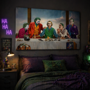 Joker’s Last Supper – Cinematic Villain Wall Art
