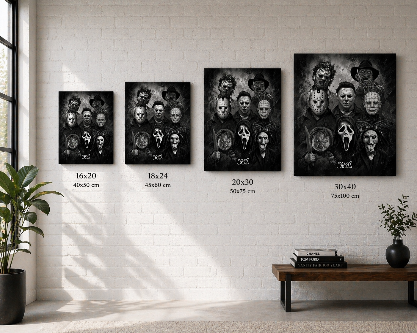 Horror Legends – Iconic Slasher Villains Wall Art - Image 3